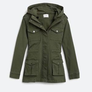 Market & Spruce green cargo jacket